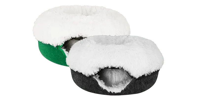 Cat Cave Calming Donut Bed for Anxiety Relief & Cozy Sleeping TARHUS  Animals & Pet Supplies