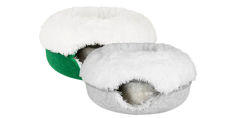 Cat Cave Calming Donut Bed for Anxiety Relief & Cozy Sleeping TARHUS  Animals & Pet Supplies
