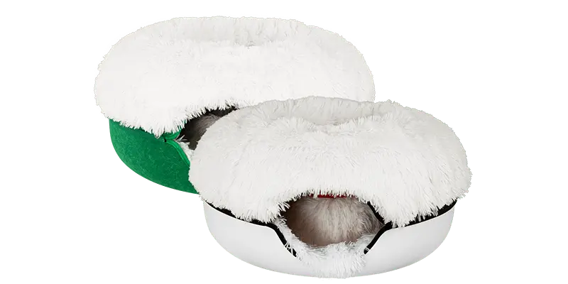 Cat Cave Calming Donut Bed for Anxiety Relief & Cozy Sleeping TARHUS  Animals & Pet Supplies