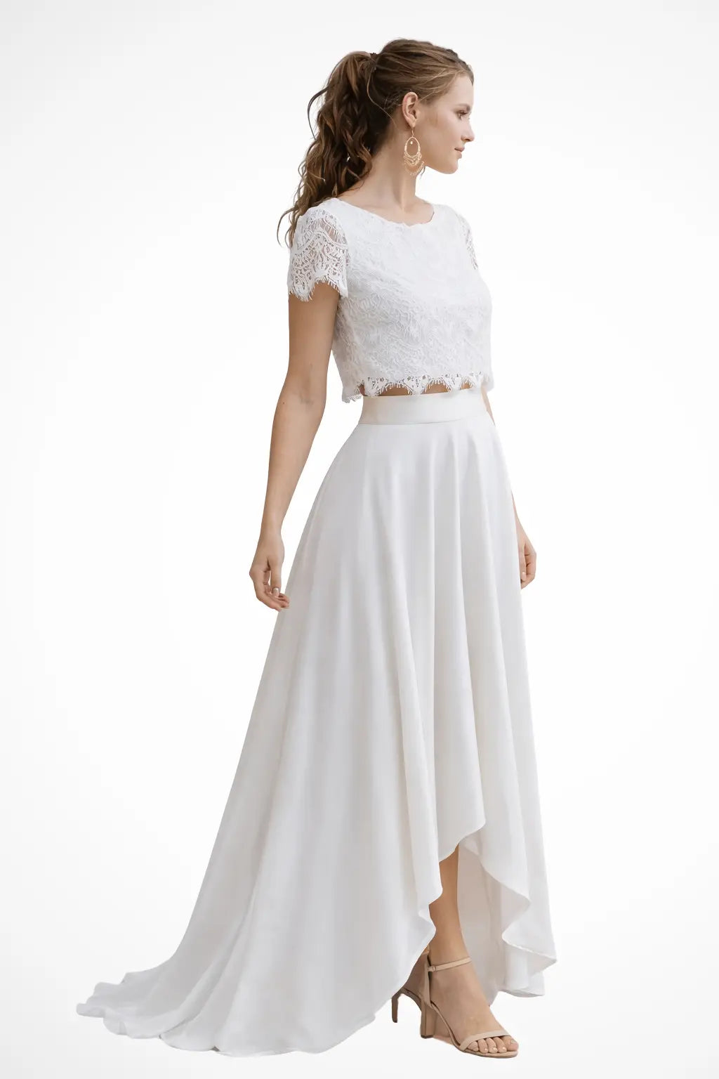 Elaris | Women Lace Top Maxi Skirt Wedding Guest Bridal Set TARHUS  Women Dress