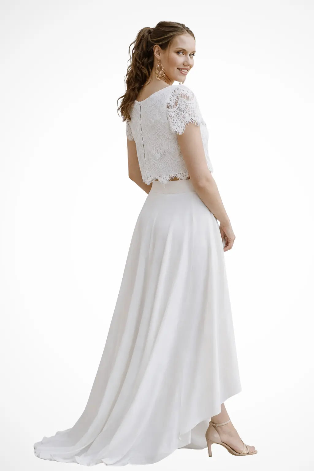 Elaris | Women Lace Top Maxi Skirt Wedding Guest Bridal Set TARHUS  Women Dress