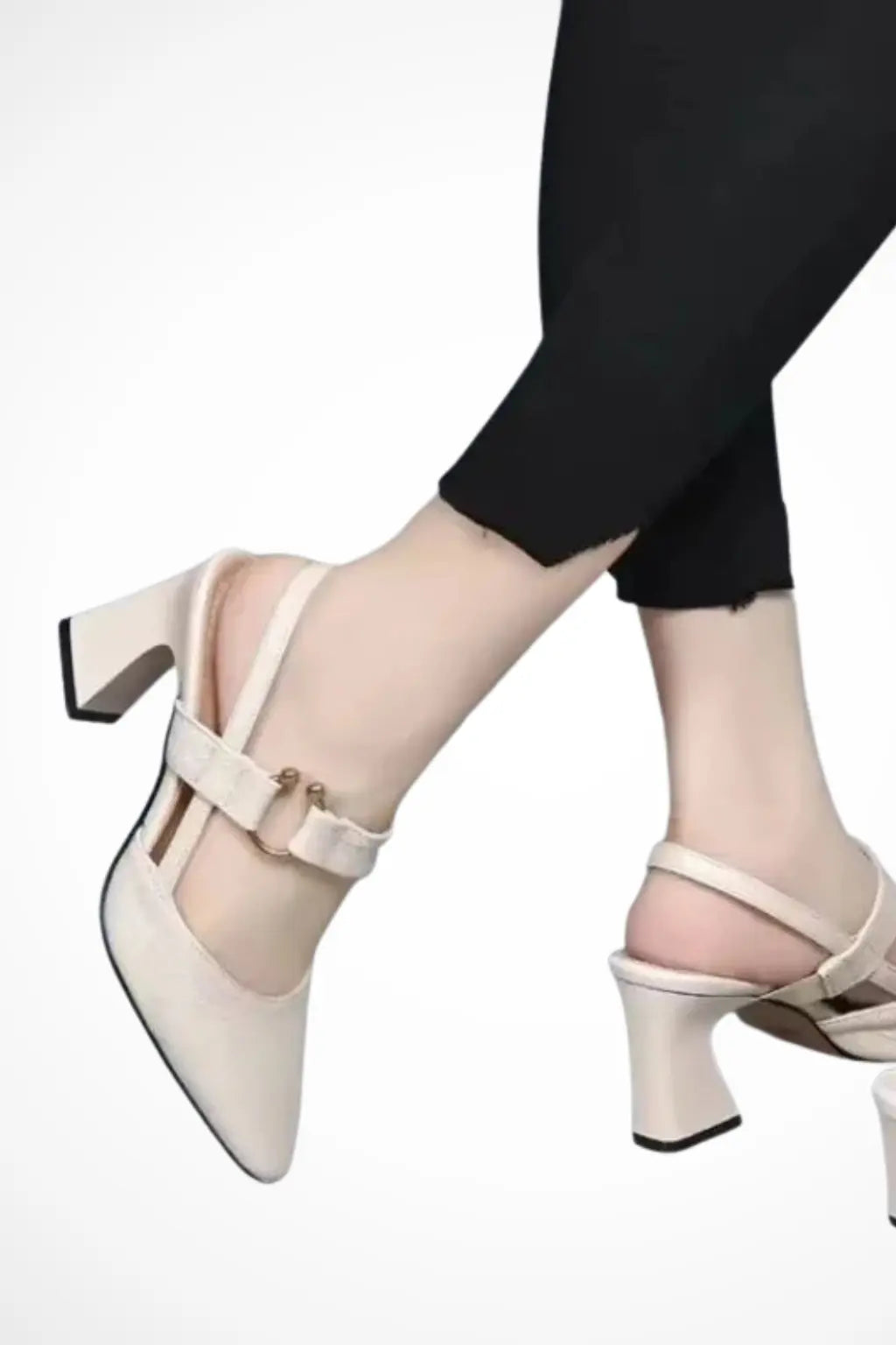 Valeria | Women Square Toe Slingback Heels TARHUS