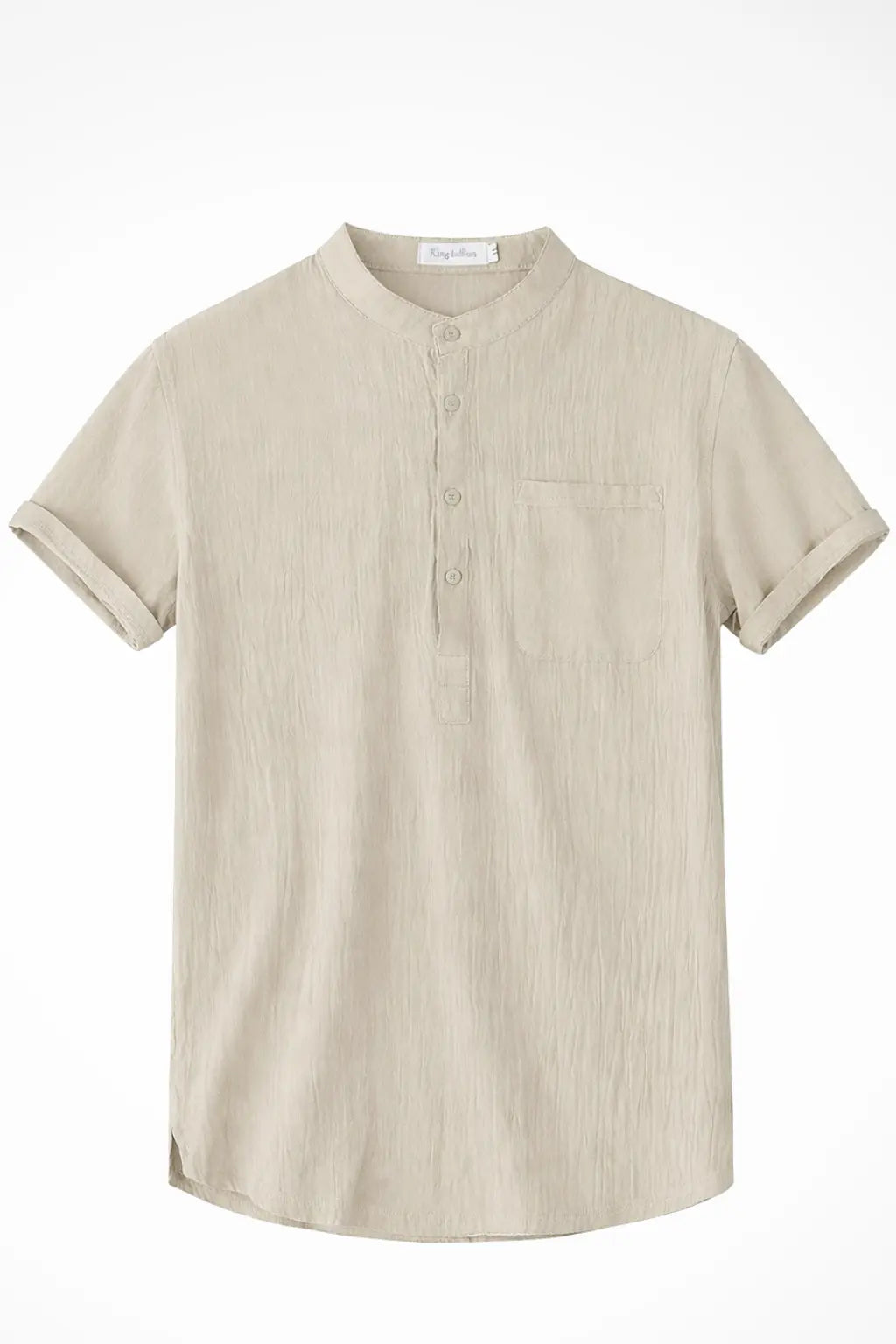Archer | Men Linen Collar Short Sleeve Summer Shirt TARHUS  Men Shirts