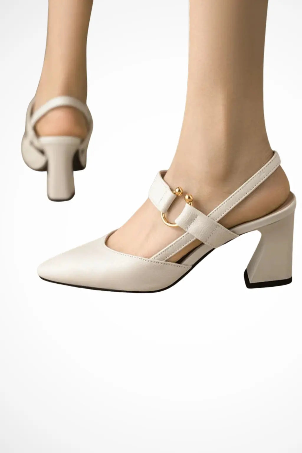 Louise | Women Slingback Block Heel Mary Jane Heels TARHUS