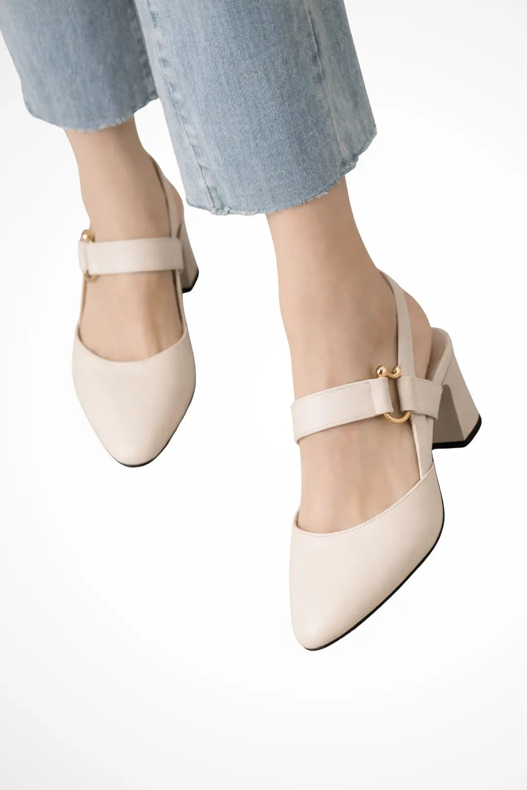 Louise | Women Slingback Block Heel Mary Jane Heels TARHUS