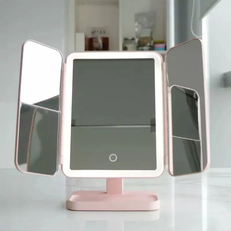 Trifold LED Makeup Mirror - TARHUS