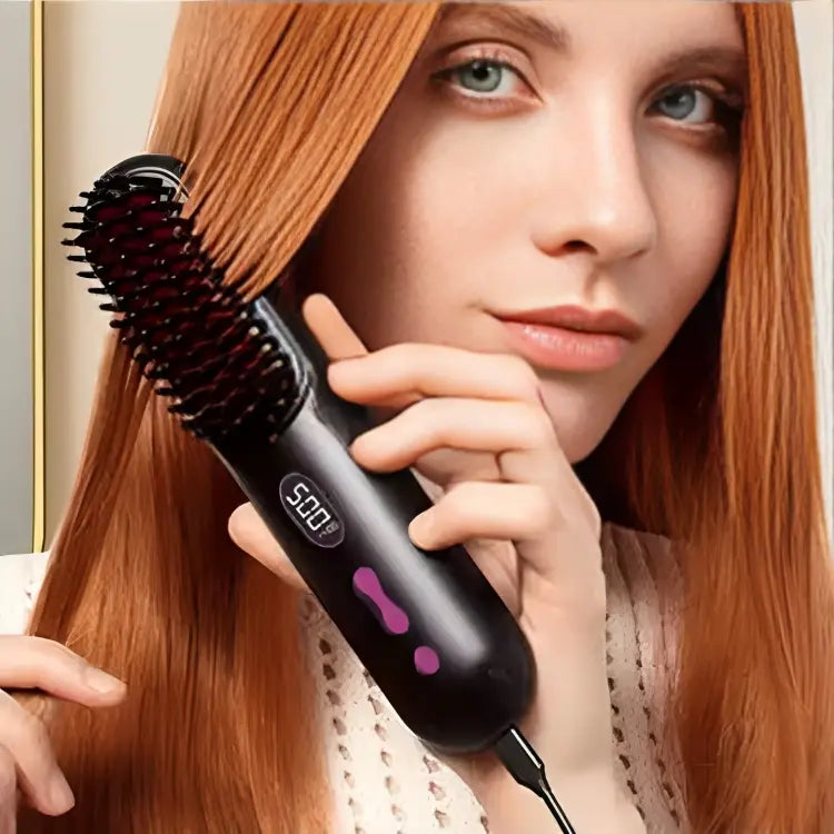 Cordless Hair Straightener Brush - TARHUS