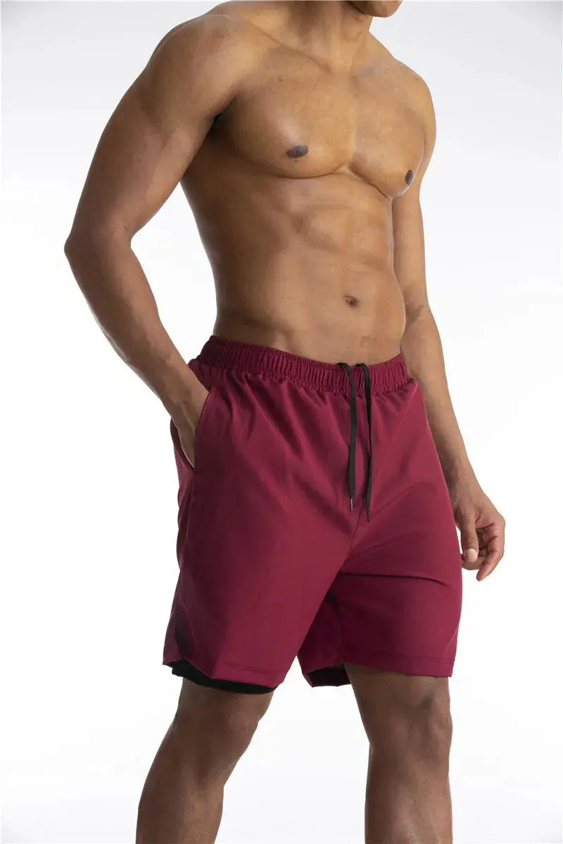 Running Shorts with Liner & Phone Pocket – Comfort & Functionality TARHUS  Sportbroek man