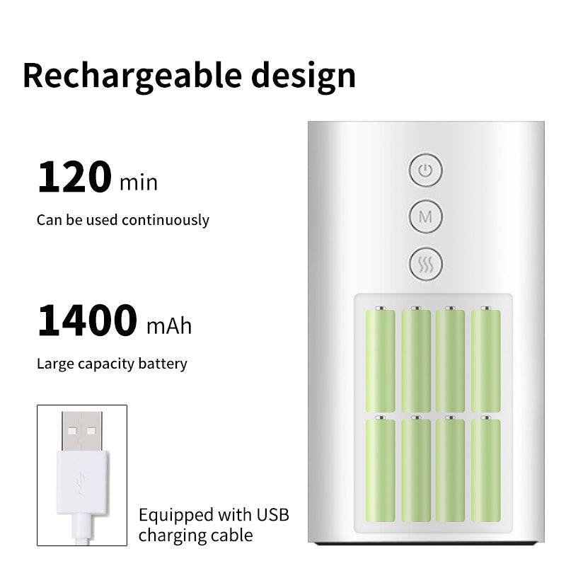 Leg Massager Rechargeable With Air Compression – Multiple Mode – 2600mAh Battery / Grey TARHUS