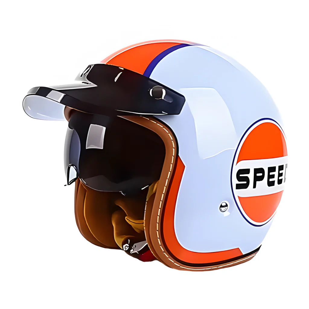 The Street King | Vintage Open Face Helmet – DOT & ECE Approved TARHUS  Motorcycle & Bicycle