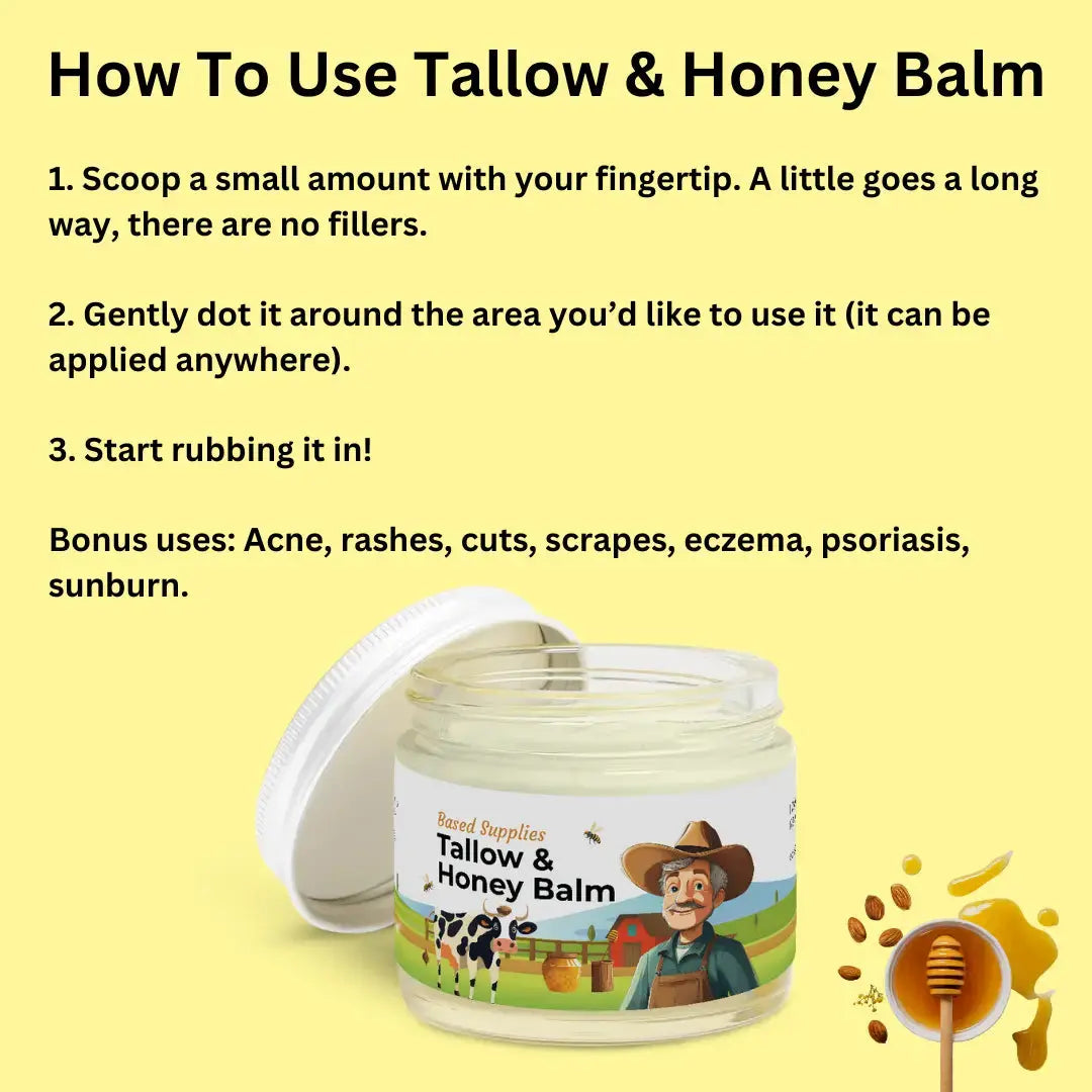 Tallow & Honey Balm – Natural Moisturizing Skin Repair Cream TARHUS  Care & Health