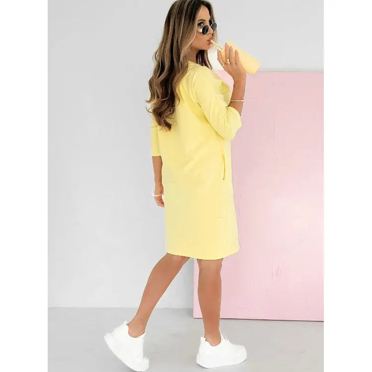 Knit Mini Dress with 3/4 Sleeves for Women TARHUS  AS - Womens - Mini Dress