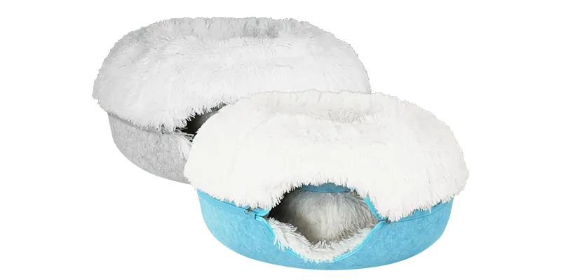 Cat Cave Calming Donut Bed for Anxiety Relief & Cozy Sleeping TARHUS  Animals & Pet Supplies