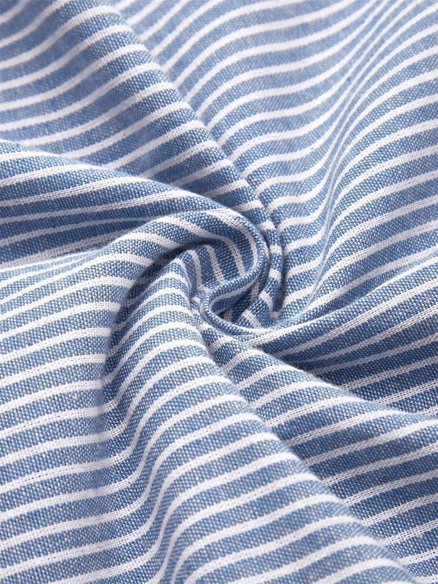 Linen Midi Dress with Button Detailing for Women TARHUS  SS - Womens - Midi Dress
