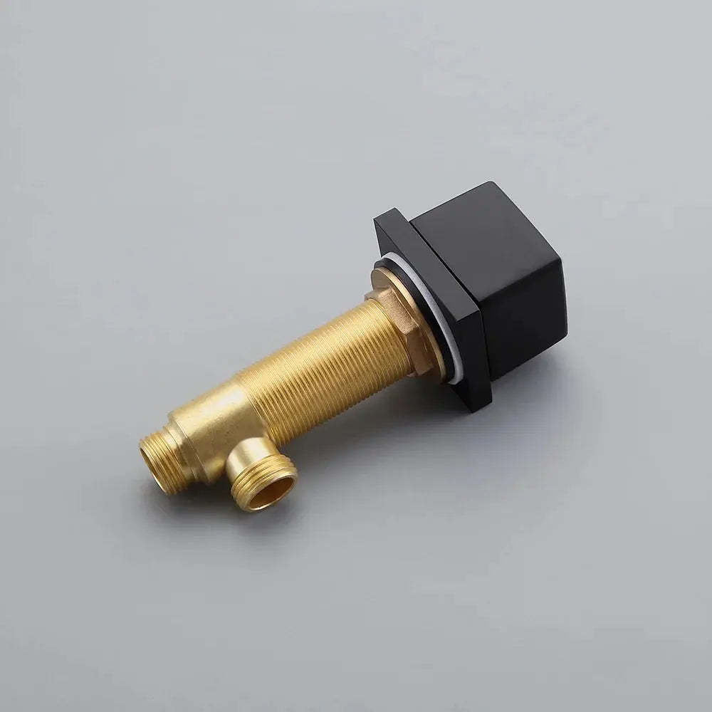 Modern Matte Black Bathroom Faucet – Waterfall Spout with Solid Brass Construction - TARHUS