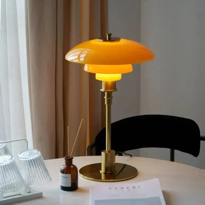 Nordic Glass Table Lamp – Minimalist LED Light for Home TARHUS  Bedside Table Lamps