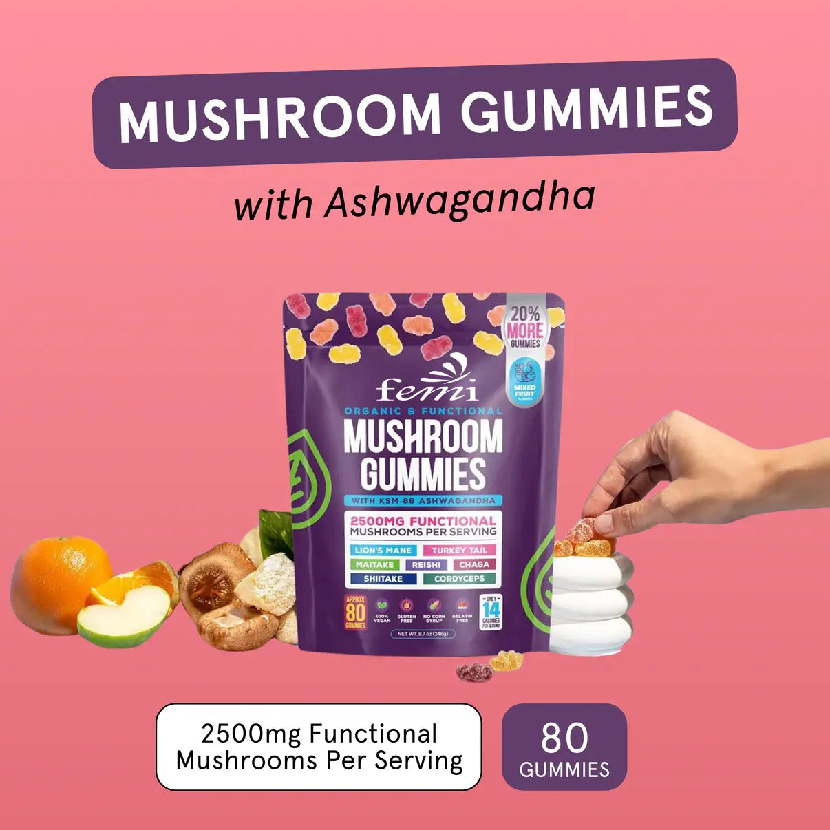 Mushroom Gummies – Functional Blend | 60 ct - TARHUS