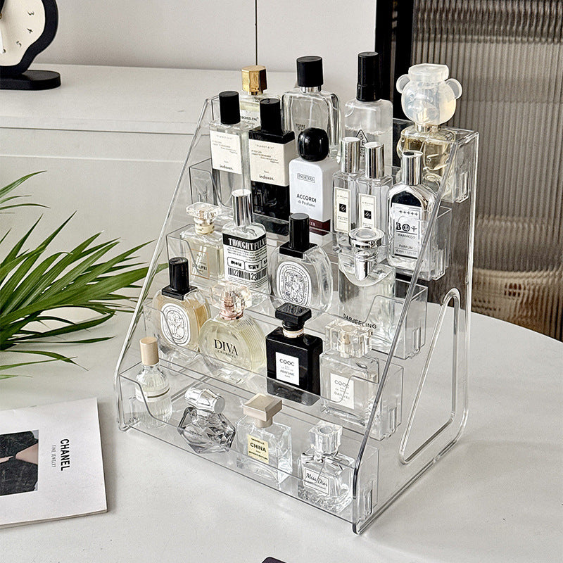 NOVO | Acrylic Makeup Organizer – 5-Tier Clear Cosmetic & Perfume Display Rack TARHUS  Home Accessories