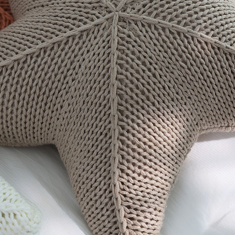Caspian | Knit Starfish Pillow – Soft Decorative Coastal Pillow for Sofa & Bed TARHUS  Home Accessories