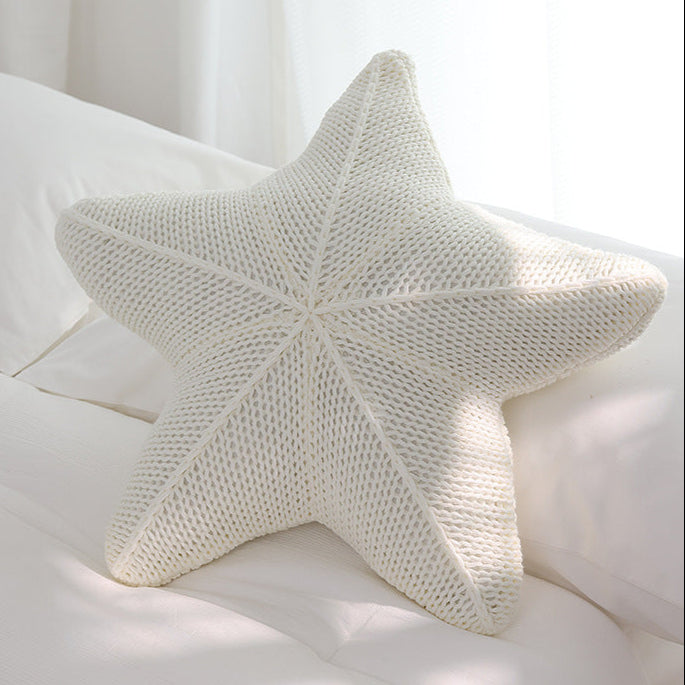 Caspian | Knit Starfish Pillow – Soft Decorative Coastal Pillow for Sofa & Bed TARHUS  Home Accessories