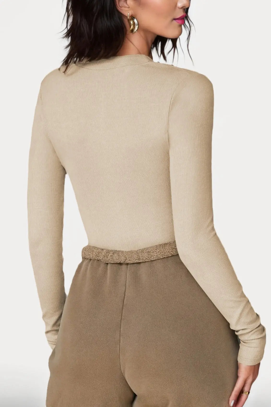 Zip Up Long Sleeve Bodysuit - TARHUS