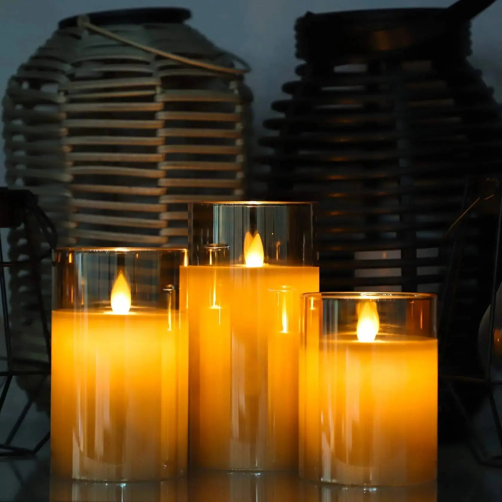 AuraFlame - Flameless Candle Set - TARHUS
