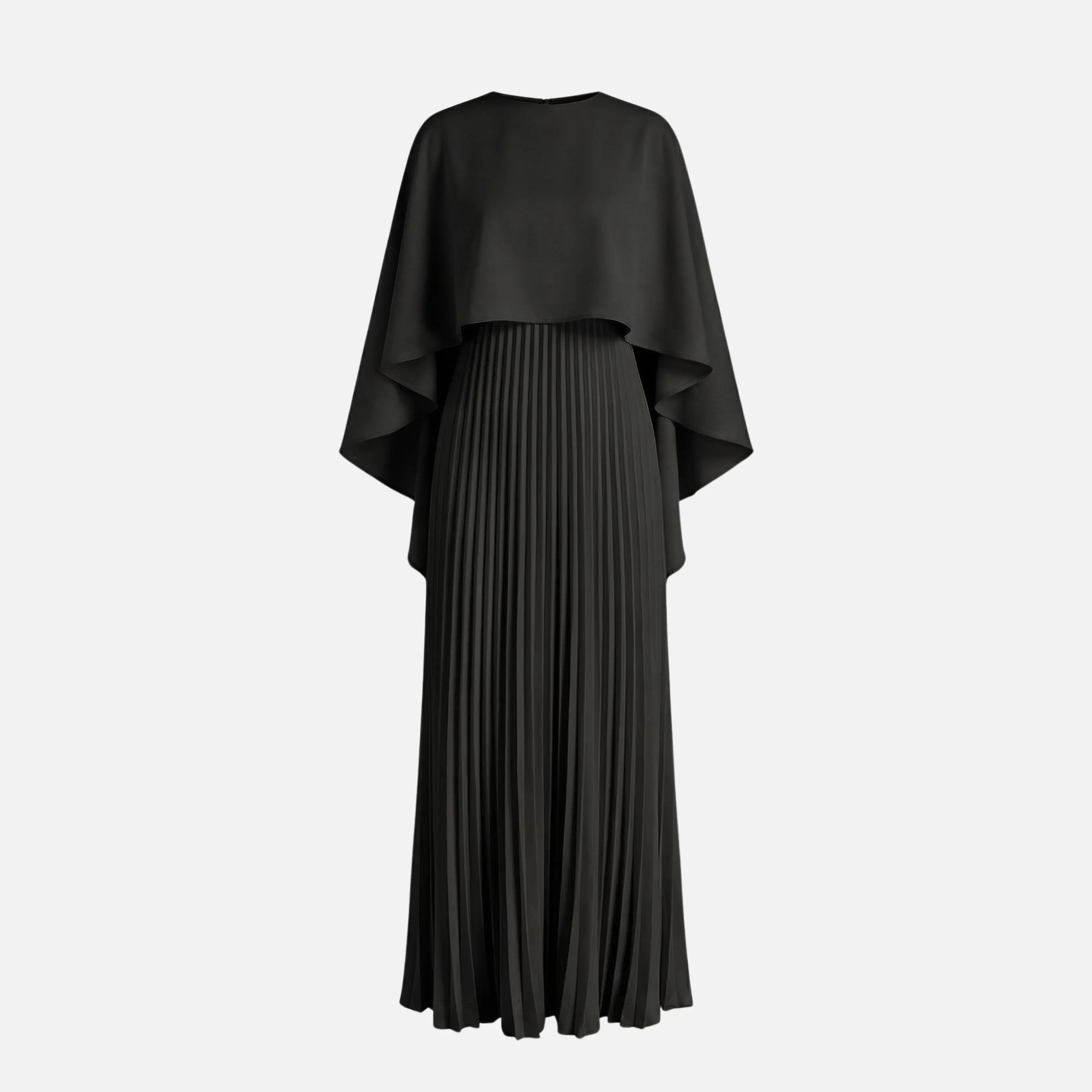 Pleated Chiffon Maxi Dress with Cape Overlay for Women TARHUS  AS - Womens - Dresses
