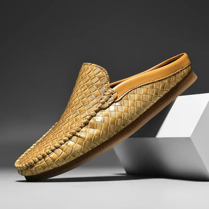 Nodo | Leather Mules – Handwoven Craftsmanship & Modern Elegance TARHUS