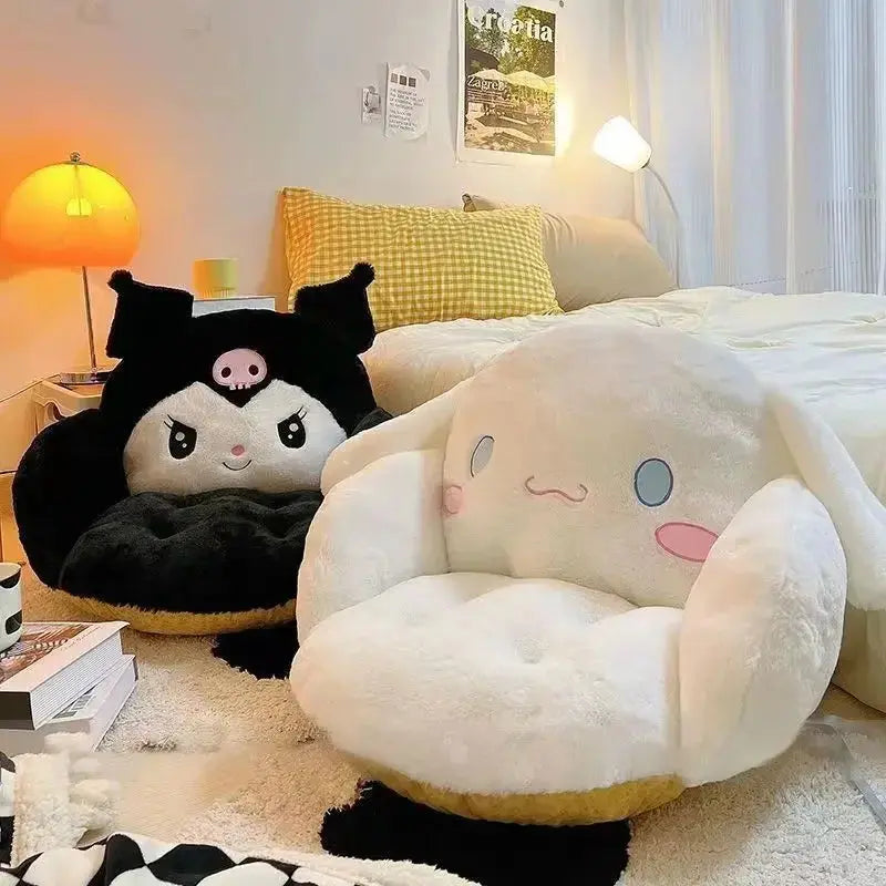 Big Size Cute Cinnamoroll & Kuromi Plush Cushion for Chair - TARHUS