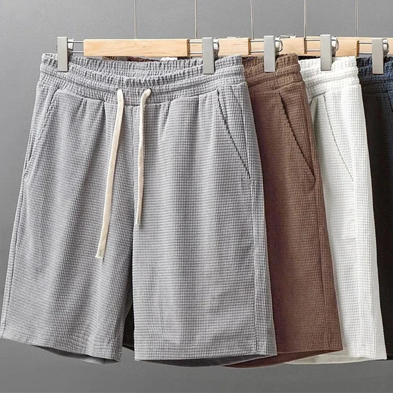 Crest | Waffle Knit Shorts – Soft Breathable Casual Lounge Shorts TARHUS  Mens Clothing