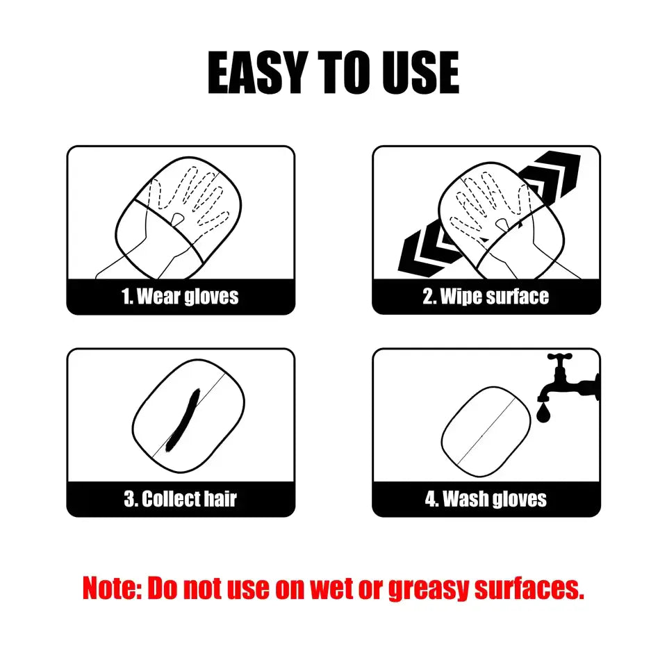 PetEase | Pet Hair Remover Glove – Grooming & Cleaning Glove for Dogs and Cats TARHUS  Pets