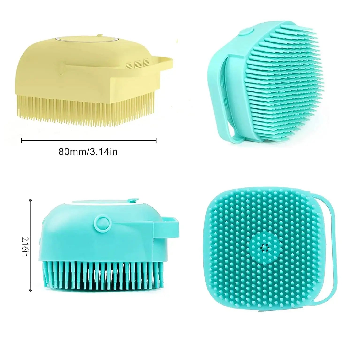 Dog Bath & Grooming Brush – 2-in-1 Shampoo & Massage Tool - TARHUS