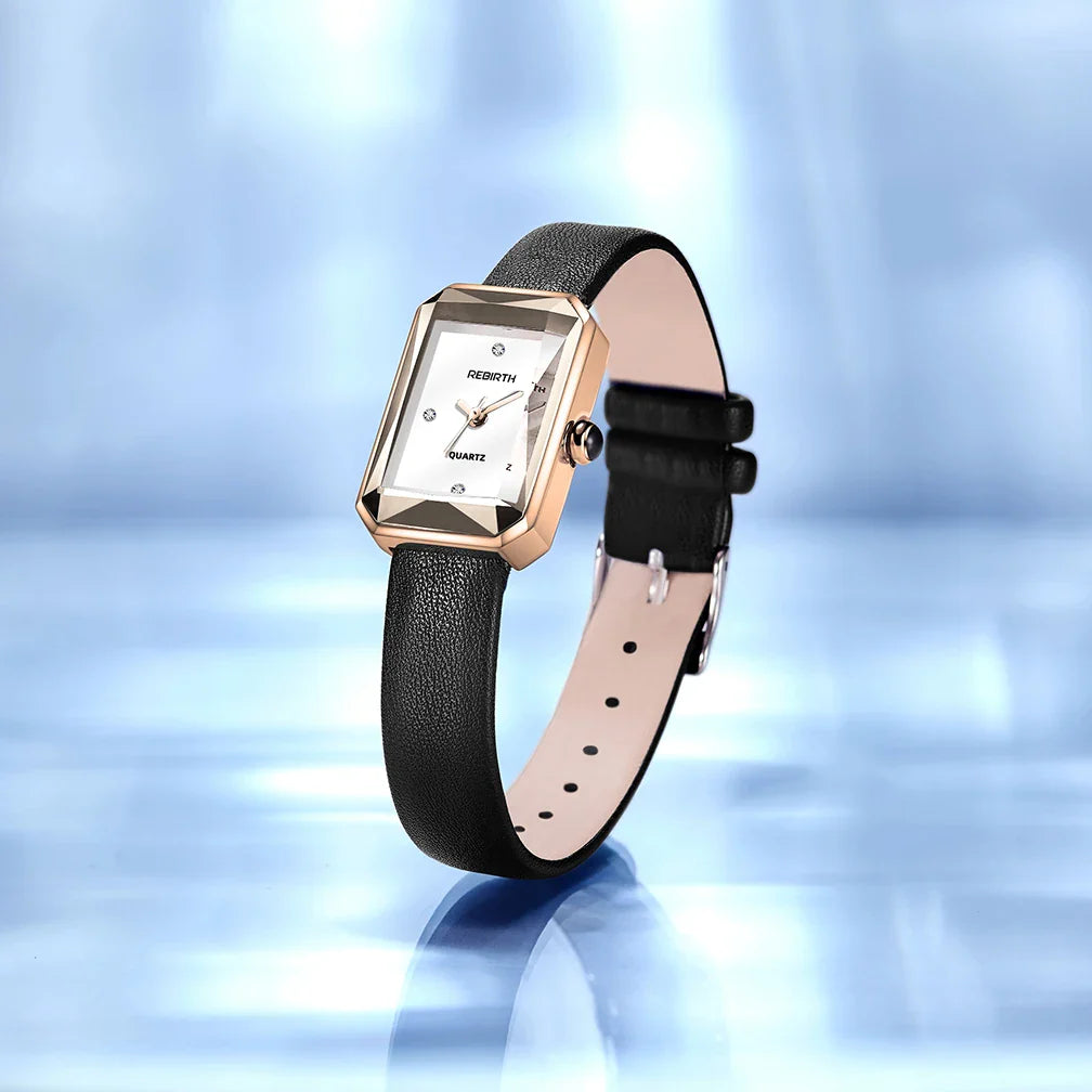 Aurora | Wristwatch – Classic Rectangular Watch with Leather Strap TARHUS  Womens Watch