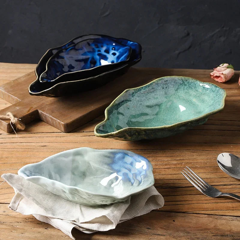 Marée Oyster Shell Bowls – Handcrafted Decorative Coastal Trinket Dishes TARHUS  Kitchen Accessories