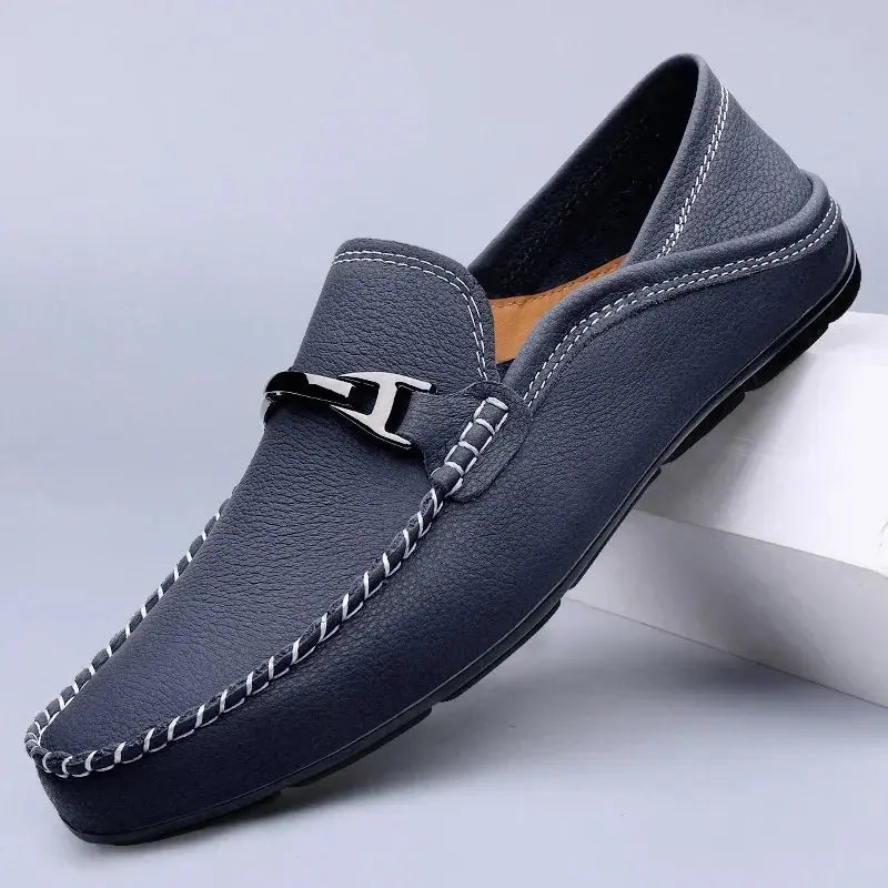 Melver Genuine Leather Loafers - TARHUS