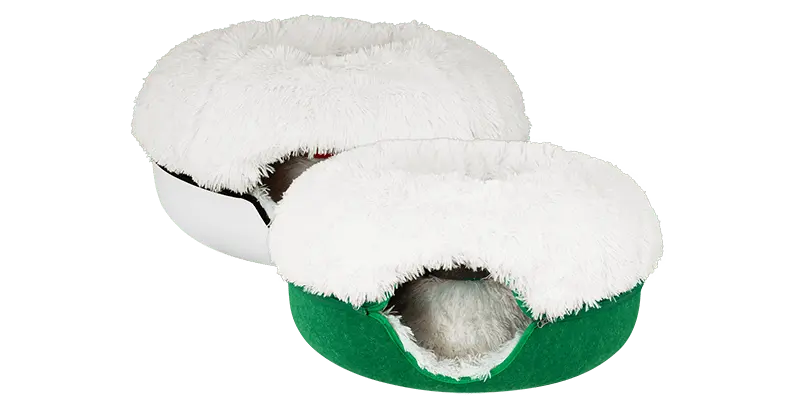 Cat Cave Calming Donut Bed for Anxiety Relief & Cozy Sleeping TARHUS  Animals & Pet Supplies
