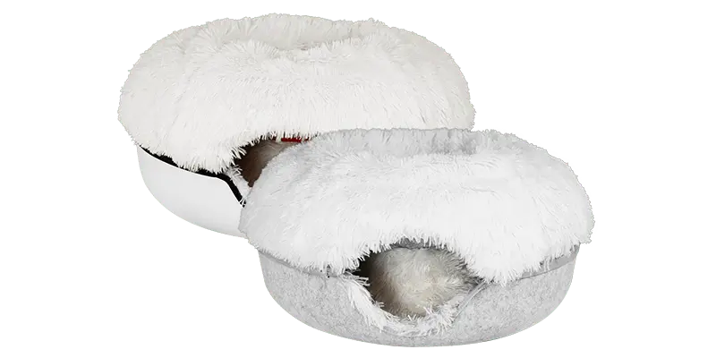 Cat Cave Calming Donut Bed for Anxiety Relief & Cozy Sleeping TARHUS  Animals & Pet Supplies
