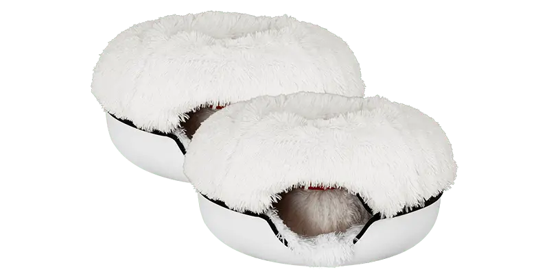 Cat Cave Calming Donut Bed for Anxiety Relief & Cozy Sleeping TARHUS  Animals & Pet Supplies