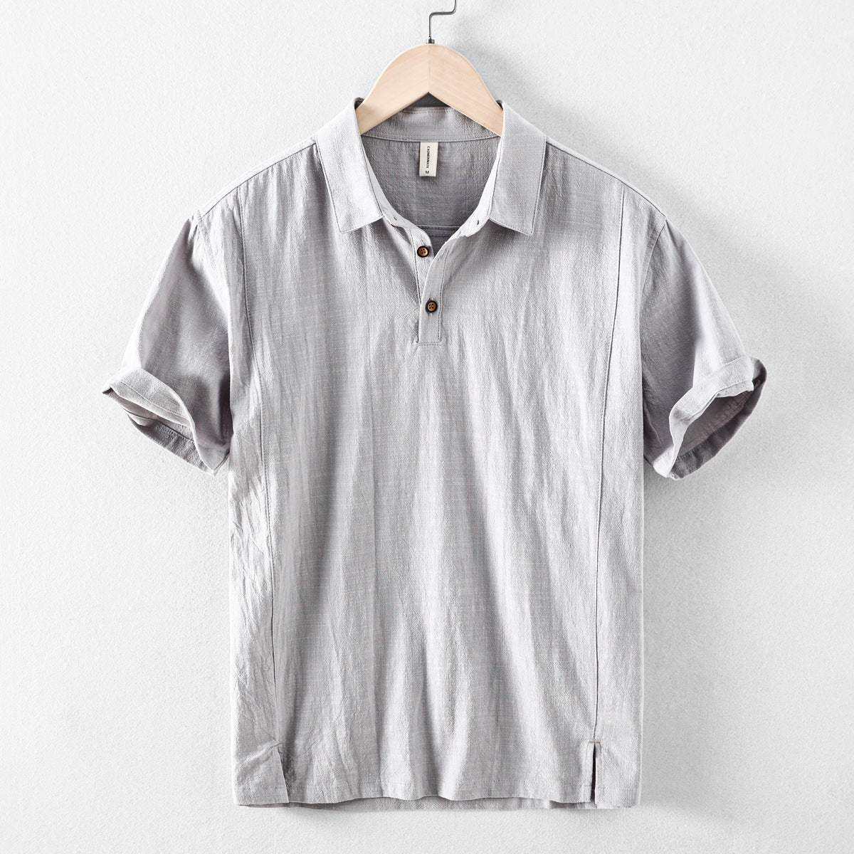 Riku Men’s Cotton-Linen Polo Shirt – Short Sleeve Casual Collar Top TARHUS  Shirt