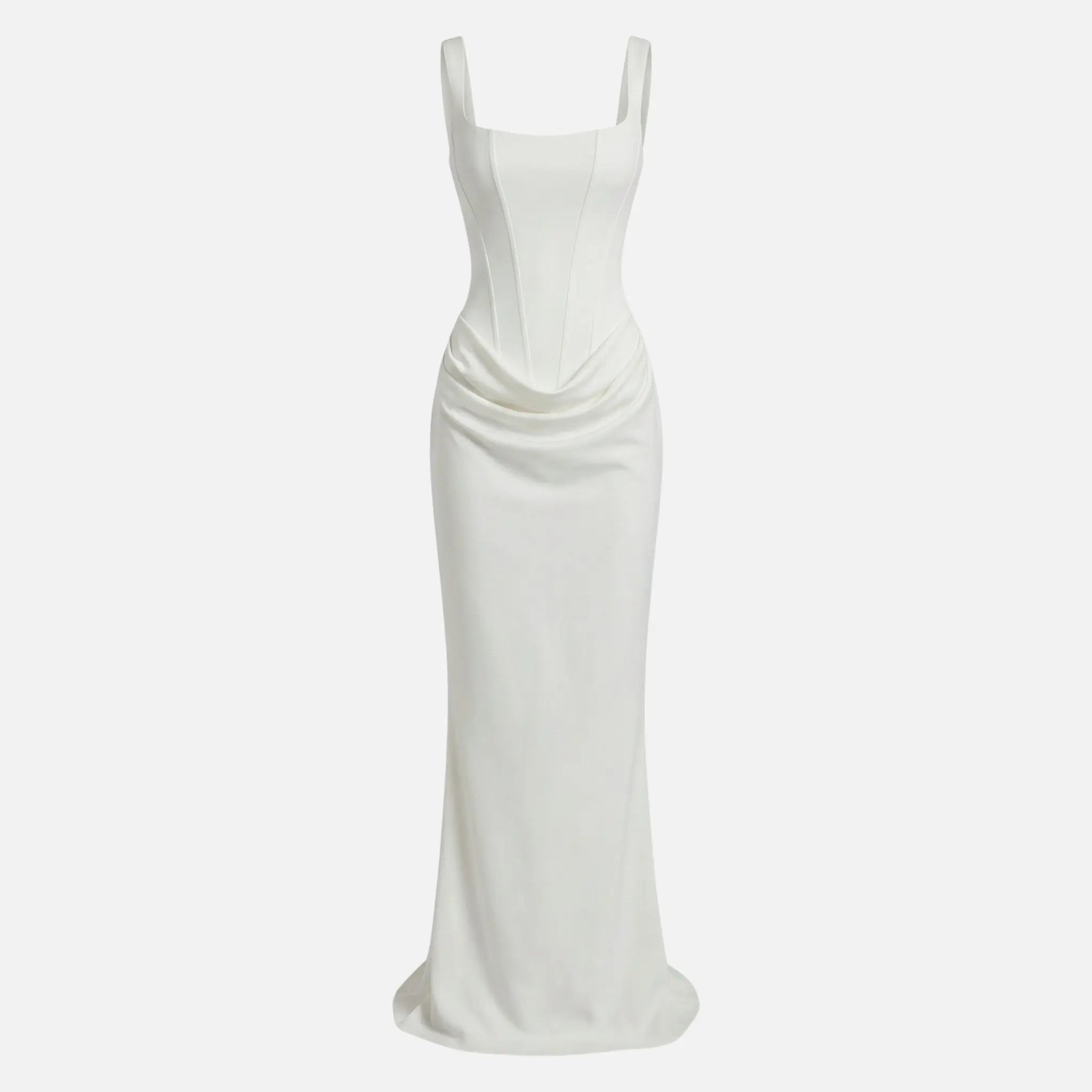 Satin Maxi Dress with Adjustable Straps for Women TARHUS  AS - Womens - Maxi Dress