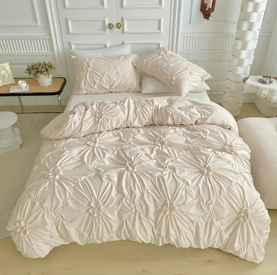 FLOWER RUFFLE | Premium Doona Cover Set - TARHUS