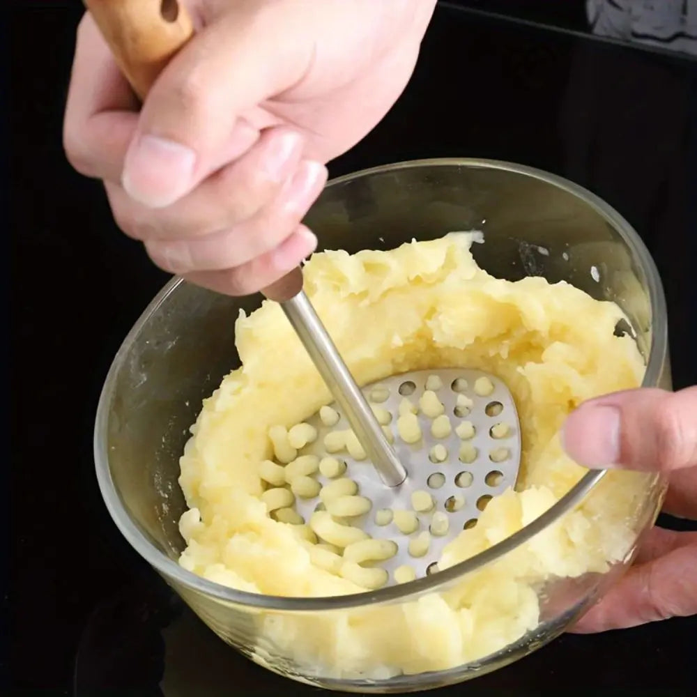 Stainless Steel Potato Masher | Smooth Results – Ergonomic Grip TARHUS  Kitchen Accessories