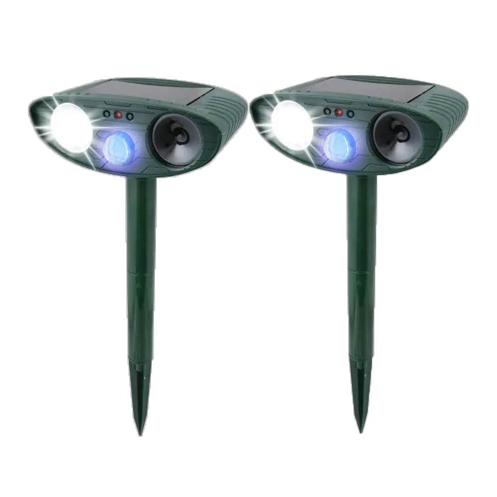 Ultrasonic Rabbit Repeller – Solar Powered Animal Deterrent with Flashing Light | Motion-Activated Outdoor Pest Control - TARHUS