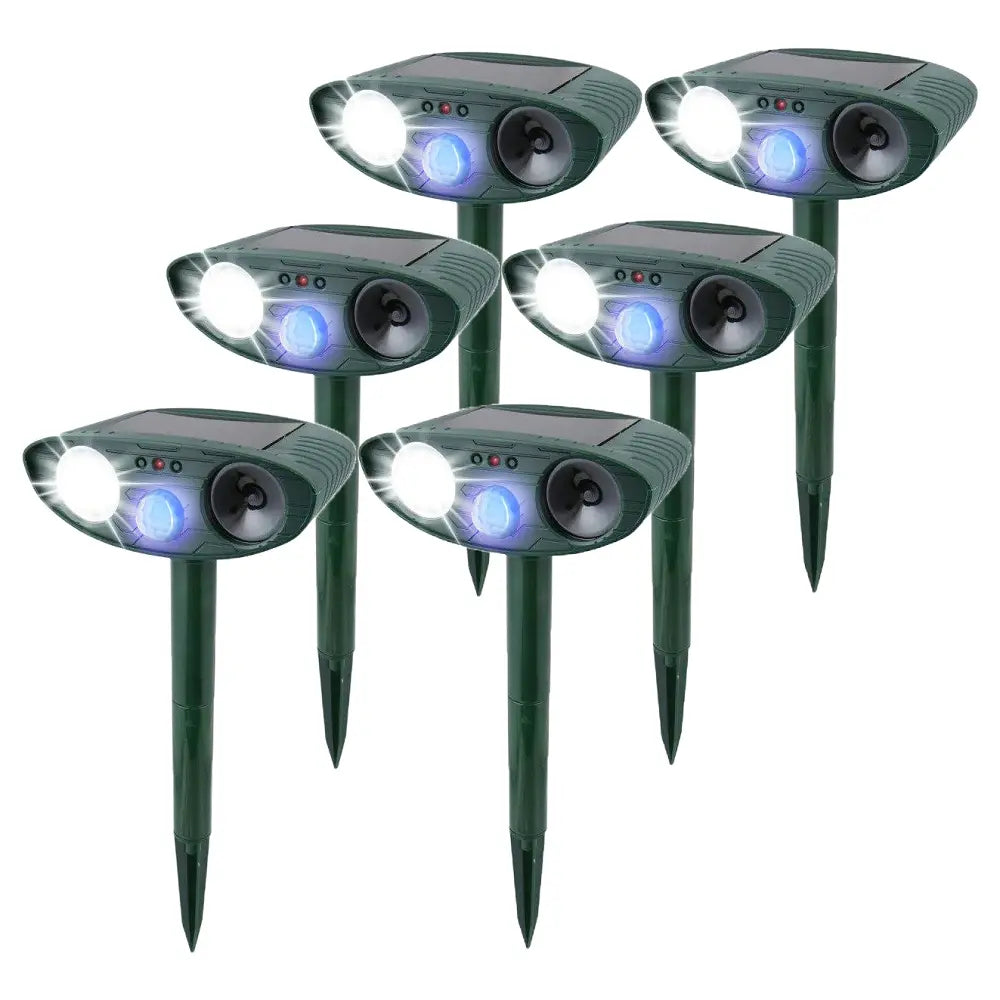 Ultrasonic Rabbit Repeller – Solar Powered Animal Deterrent with Flashing Light | Motion-Activated Outdoor Pest Control - TARHUS