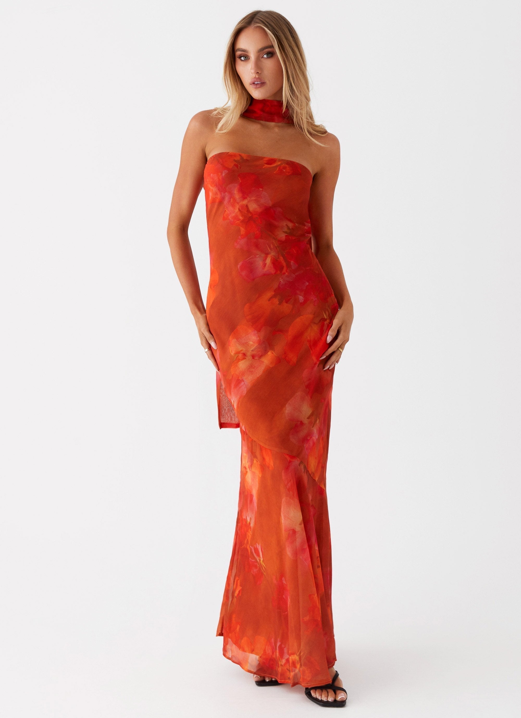 Womens Strapless Bodycon Mermaid Maxi Dress Abstract Print – Elegant Slim Fit Evening Party Dress TARHUS  Maxi Dress