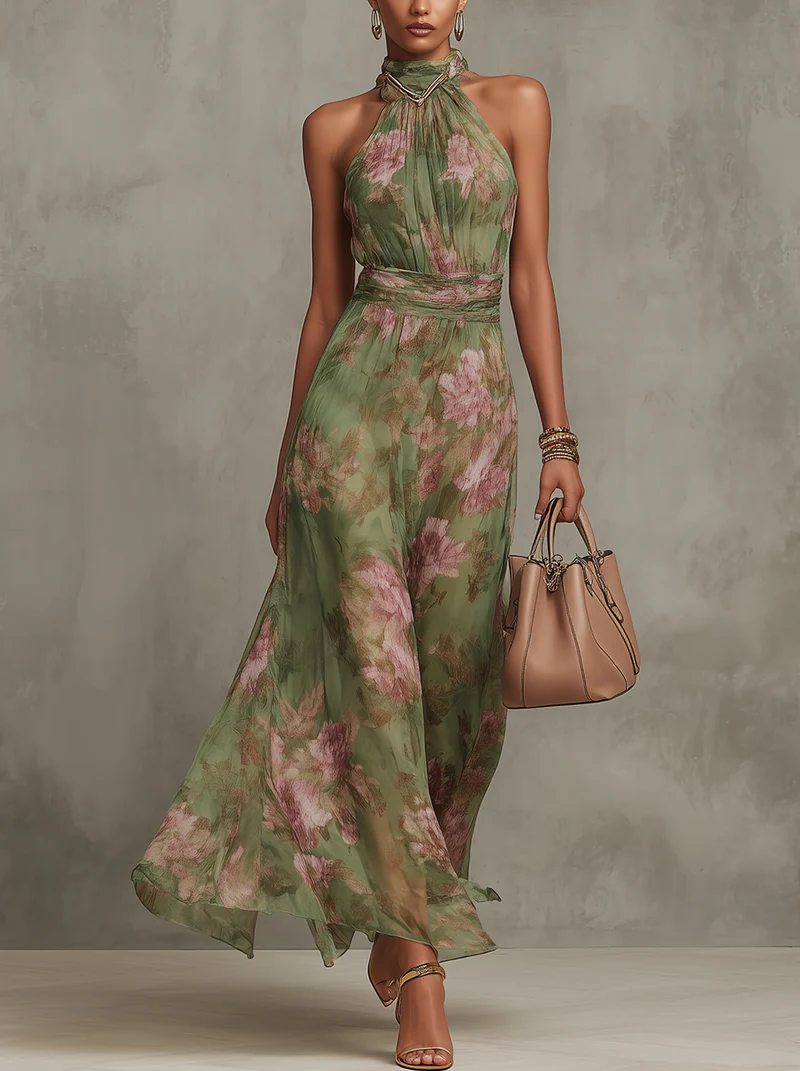 Sophie | Elegant Floral Summer Dress TARHUS  Floral Dresses