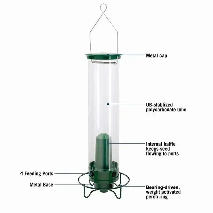 Squirrel-Proof Bird Feeder – Weather-Resistant Hanging Feeder for Wild Birds - TARHUS