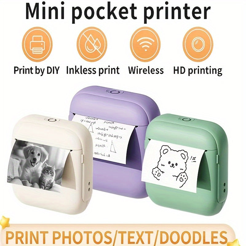 PrintEase | Portable Thermal Printer – Wireless Instant Mini Printer for Photos & Labels TARHUS  Electronics & Gadgets