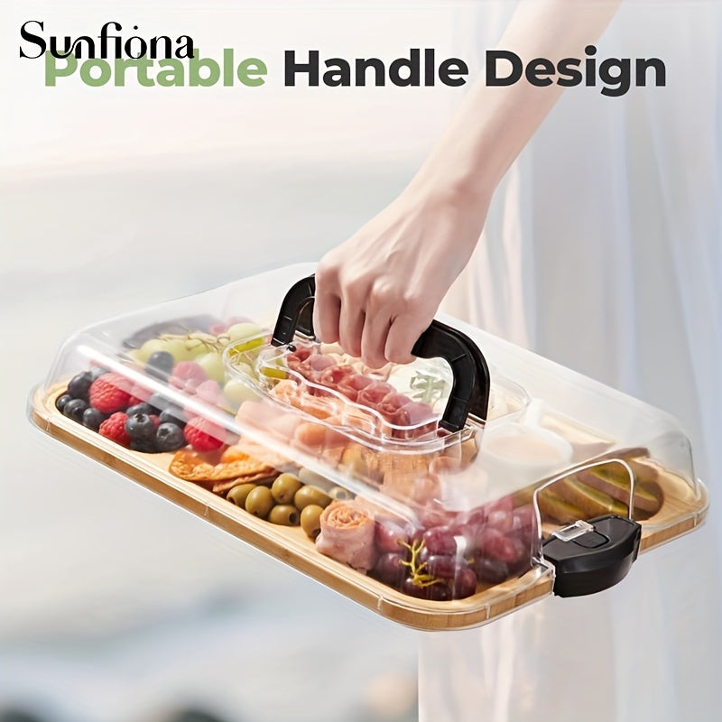 Bamboo Cheese Tray – Elegant, Portable & Perfect for Entertaining TARHUS  Kitchen & Dining