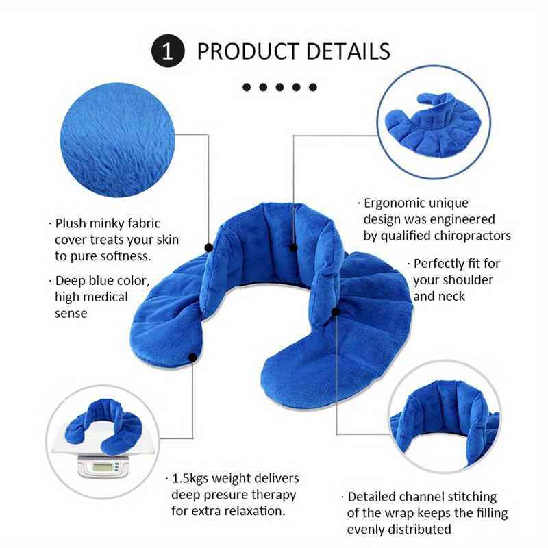 Microwavable Neck & Shoulder Heating Pad – Soft Comfort Wrap for Relaxation TARHUS  Care & Health